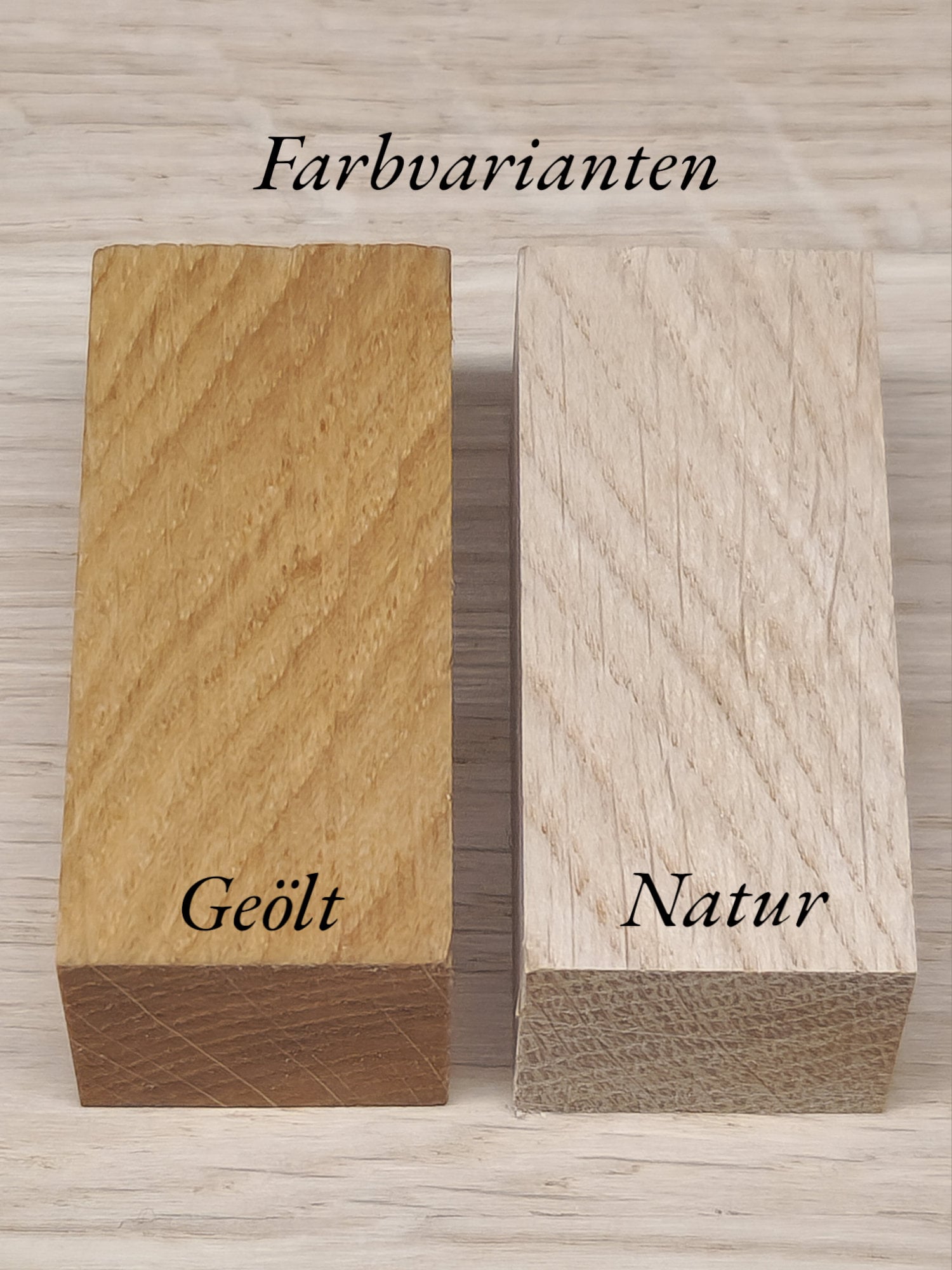 Handtuchhalter aus massiver Eiche – Ansicht 4