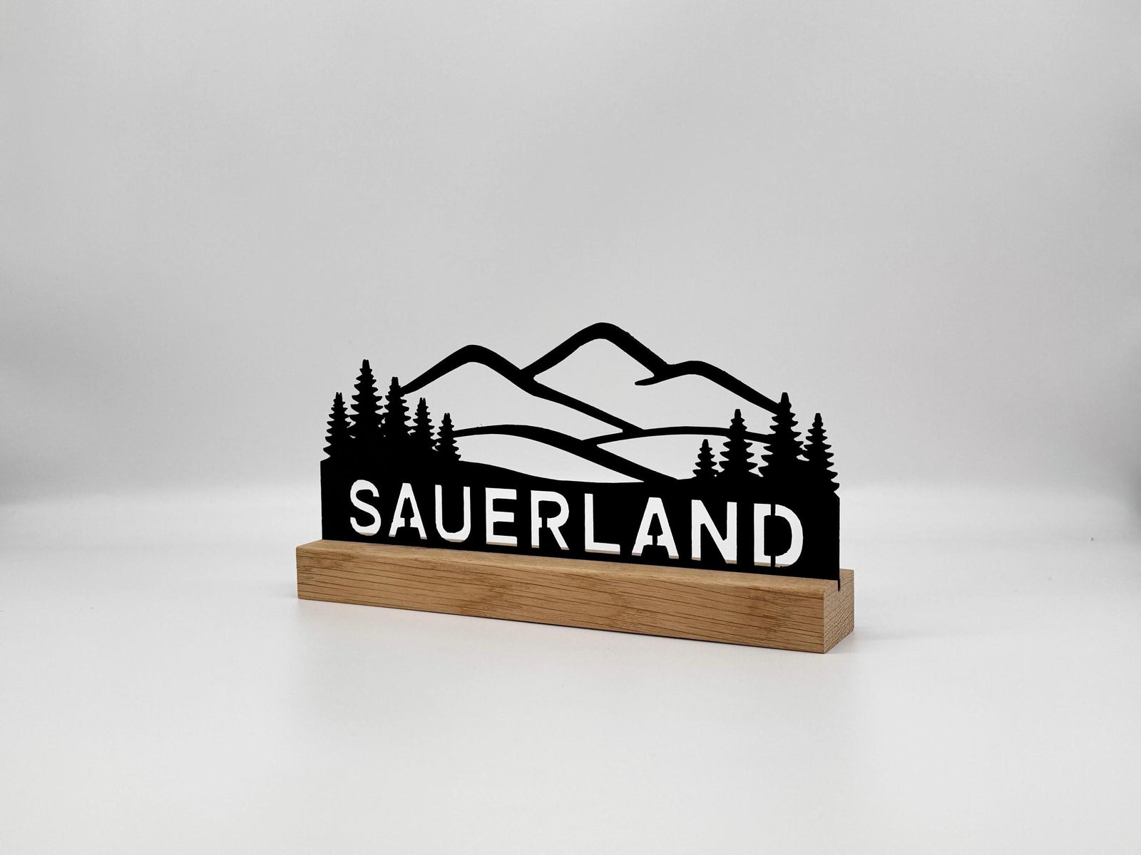 Sauerland-Silhouette aus Holz – Ansicht 4