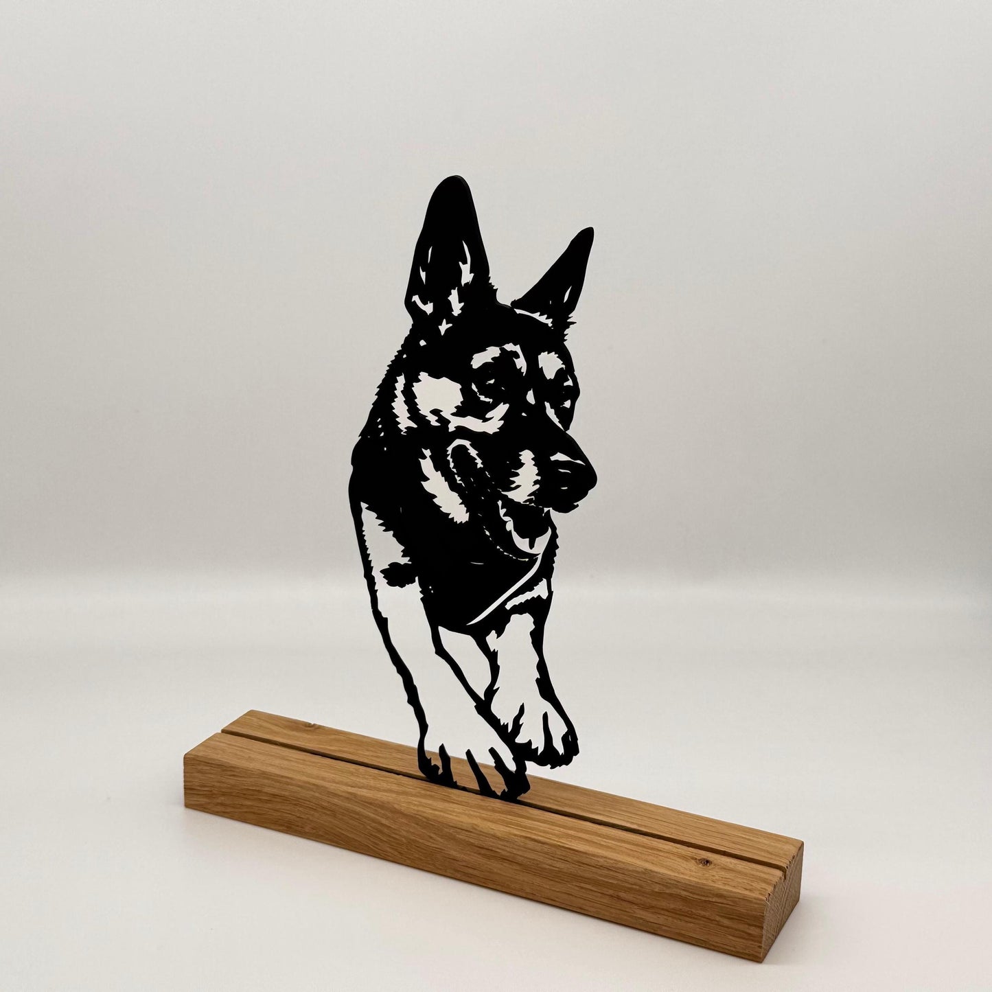 Personalisierbares Hundeporträt Silhouette nach Foto