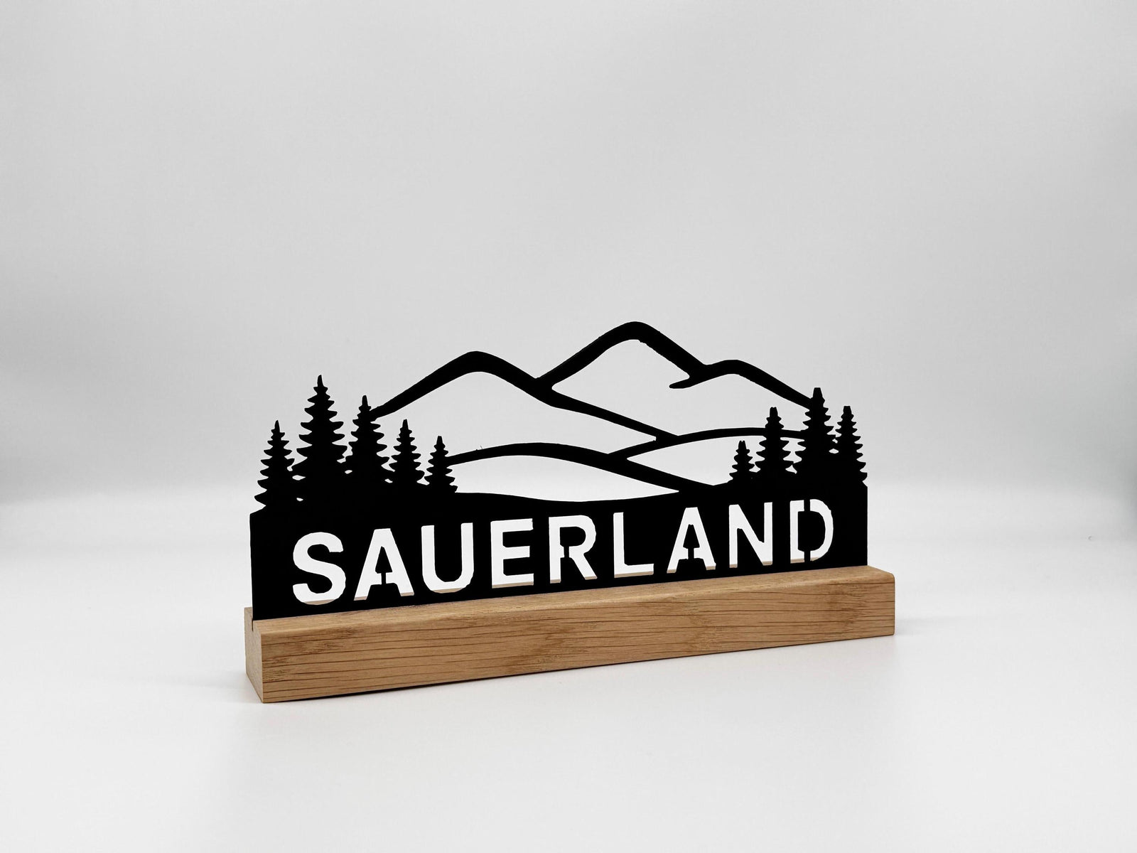 Sauerland-Silhouette aus Holz – Ansicht 5