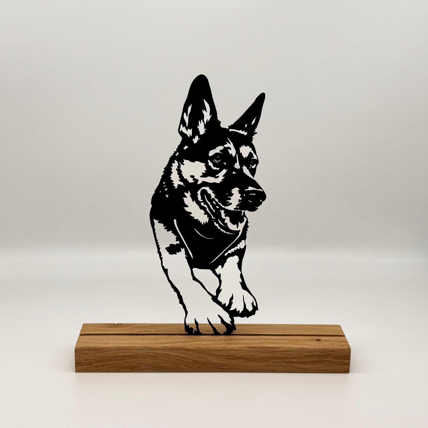 Personalisierbares Hundeporträt Silhouette nach Foto