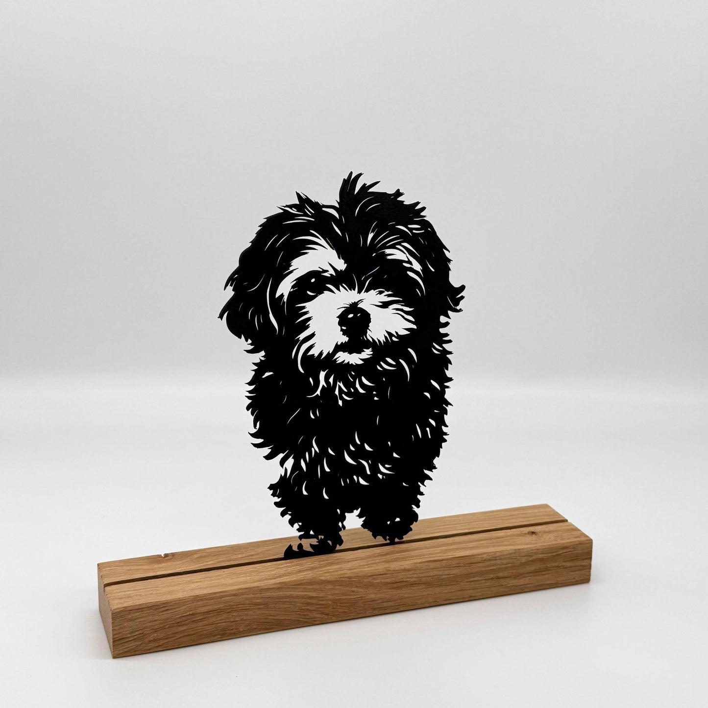 Personalisierbares Hundeporträt Silhouette nach Foto