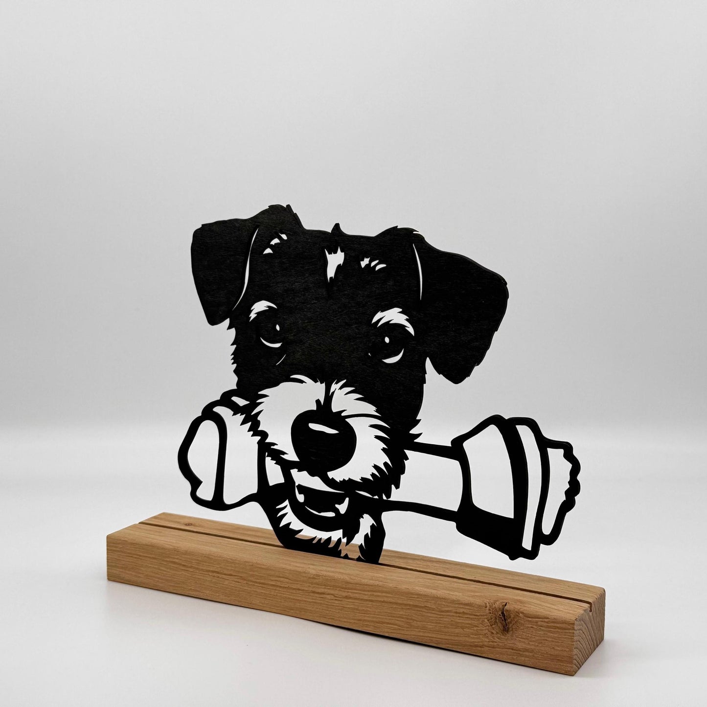 Personalisierbares Hundeporträt Silhouette nach Foto