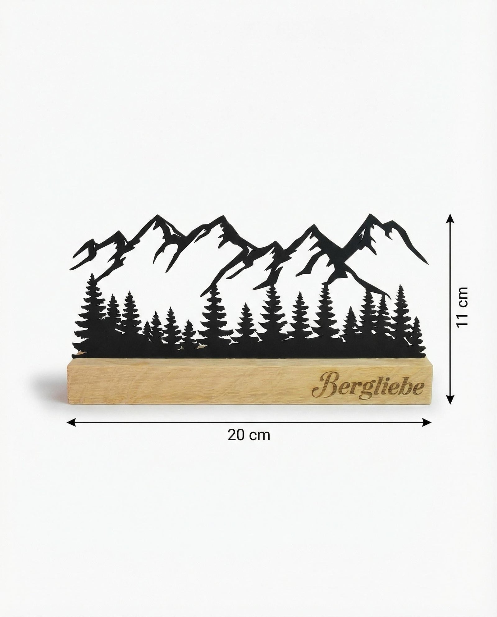 Bergsilhouette aus Holz – Ansicht 8