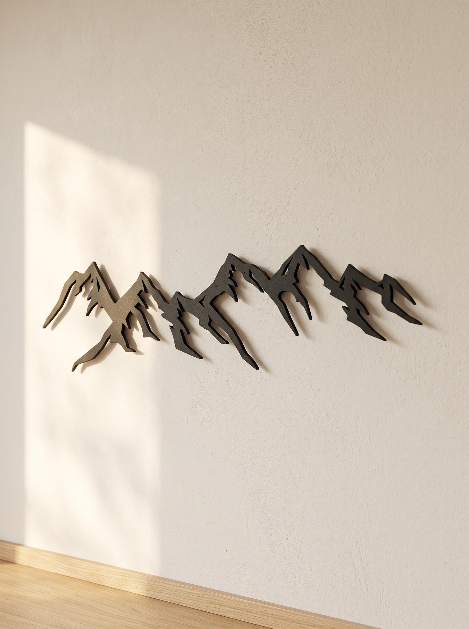 Bergsilhouette als 3D-Wanddeko – Ansicht 2