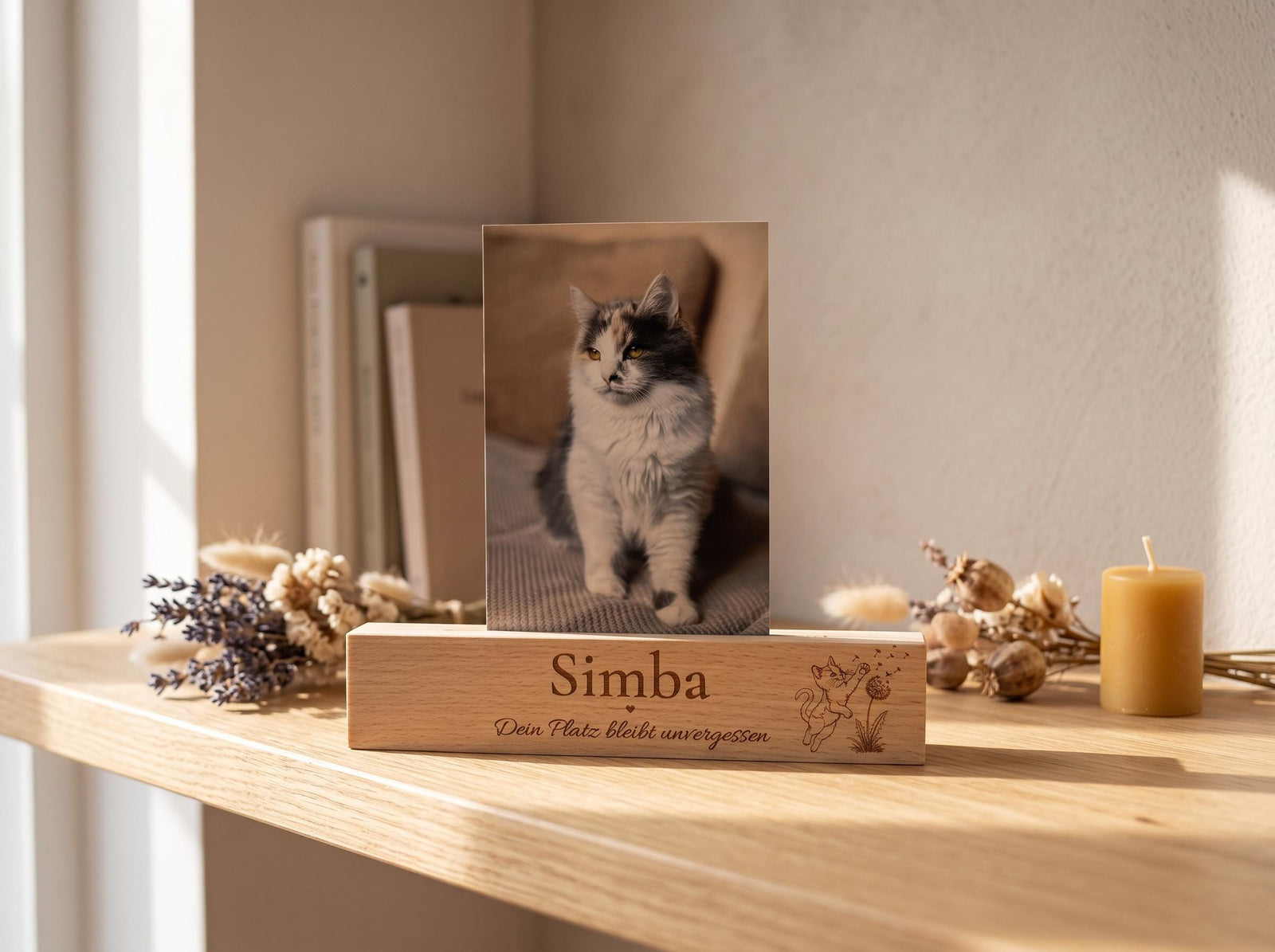 Gedenkleiste für Katzenfoto – Ansicht 2