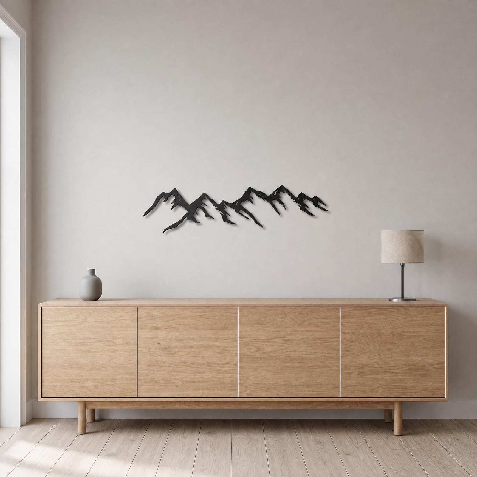 Bergsilhouette als 3D-Wanddeko – Ansicht 6